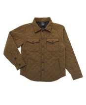 Ring of Fire Big Boys Napoleon Quilted Shirt Jacket - Light Brown - $15.90