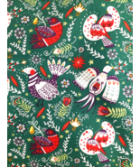 New Ulster Weavers 100% Cotton Folk Art Birds Kitchen Tea Towel Red White - $16.89