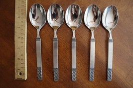 MSI Japan DANIKA Celtic Irish Knot Lot 5x Table Dinner Spoons 7.25&quot; Stai... - $23.74