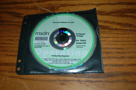 Microsoft MSDN Windows 8.1 (x64) January 2014 Disc 5108 .01 Portuguese P... - $14.99