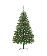 vidaXL Christmas Tree Green PE (Polyethylene) Large Ornaments - $499.59 CAD