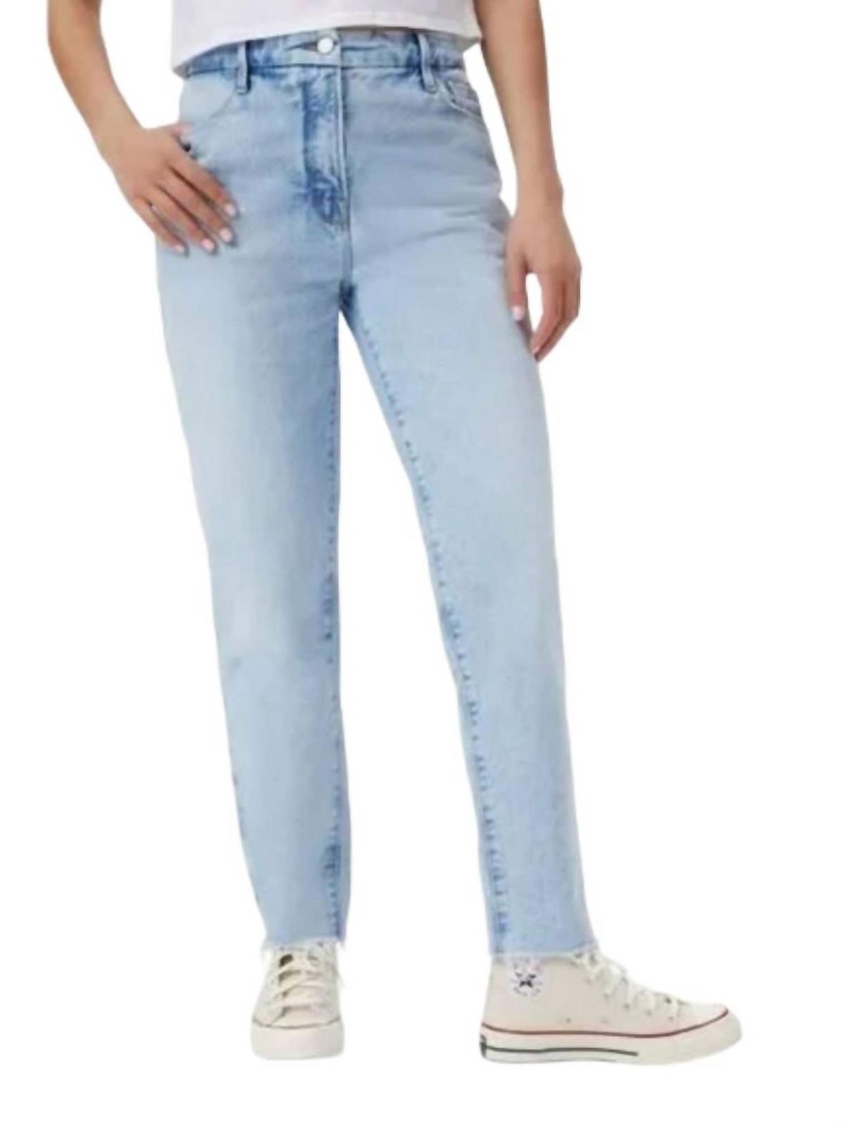 Good American High Waist Raw Hem Slim Jeans Indigo - $105.00
