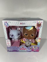 Cry Babies Doll and Pet Gift Set Fantasy Jassy &amp; Pet Nila Cries Real Tea... - $39.19