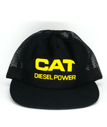 Vintage CAT Diesel Power Black Snapback Trucker Hat Great Condition - $669.12 MXN