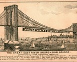 Advertising Trade Card Lydia Pinkham&#39;s Vegetable Compound East River Bri... - $26.68