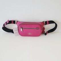 Coach CL479 Pebbled Leather Mini Belt Bag Sling Fanny Pack Bright Violet - £93.36 GBP
