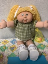 Vintage Cabbage Patch Kid Play Along Girl PA-5 Gold Hair Green Eyes 2004 - £130.49 GBP