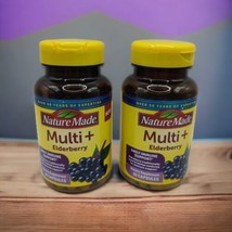 2x Nature Made Multi+ Elderberry Multivitamin Immune Support 60 Caps Ea EXP 2/25 - $19.59