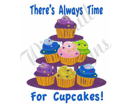 Time For Cupcakes - Machine Embroidery Design - £2.75 GBP
