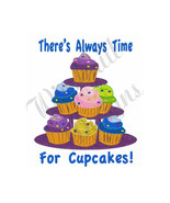 Time For Cupcakes - Machine Embroidery Design - £2.78 GBP