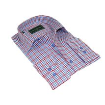 Men 100% Cotton Sport Shirt CIERO MONTERO Turkey Dress/Casual #9065-01 Blue/red image 2