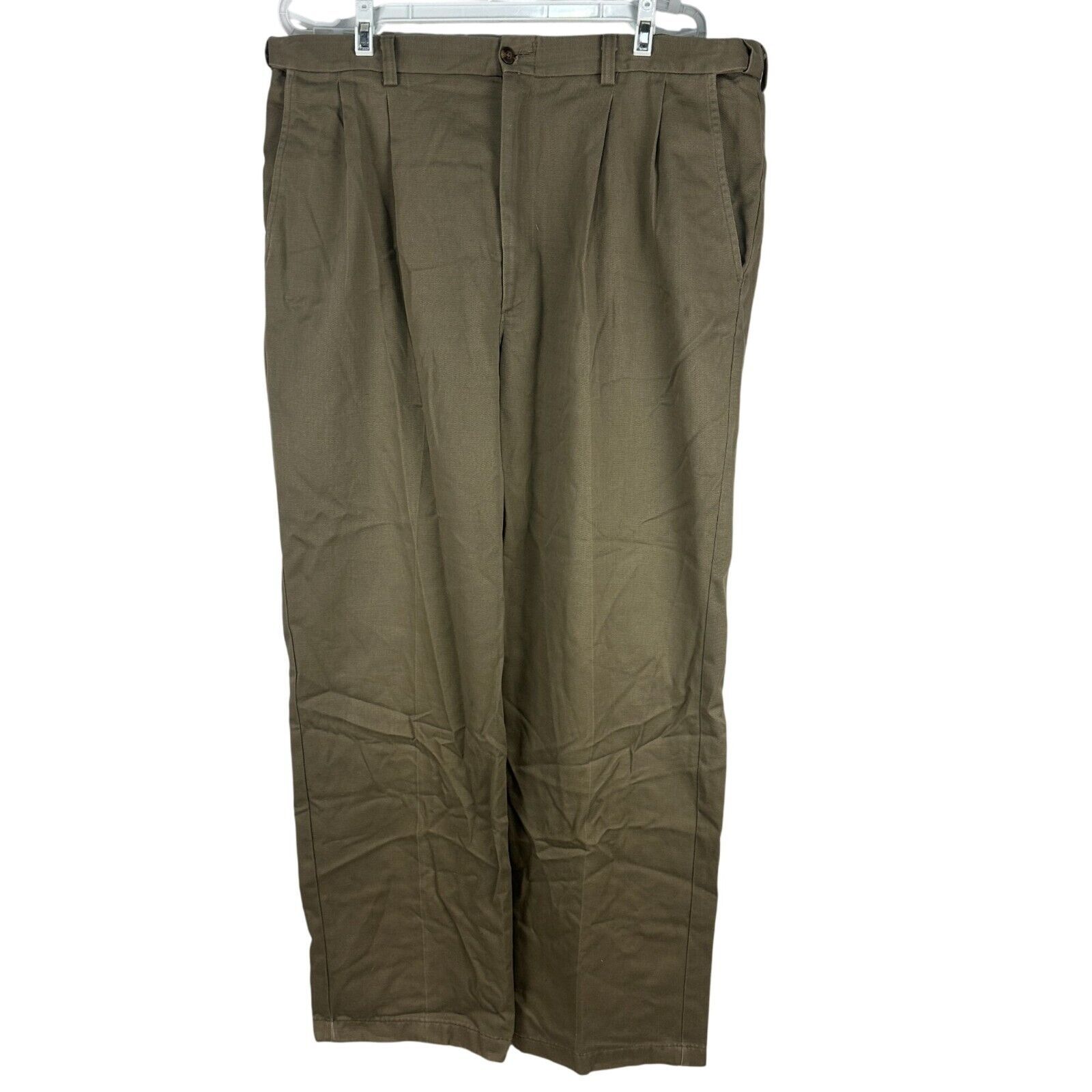 Haggar Black Label Mens Khaki Pants 38x31 Cotton Wrinkle-Free - $23.03