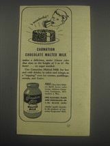 1946 Carnation Malted Milk Advertisement - $18.49
