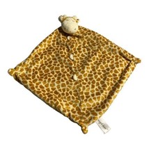 Angel Dear Brown Giraffe Lovey Baby Security Blanket Knotted Corners 11"x11" - $9.00