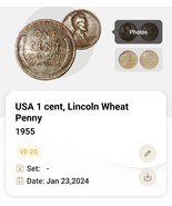 Rare 1955 wheat cent - $800.00