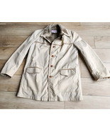 Vintage McGregor Sportswear Jacket Men&#39;s Size 40 Beige Khaki Sherpa Lining - $102.90 CAD
