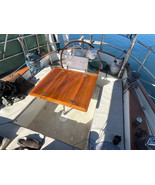 Boat Folding Wings Teak Table Top 18.9/37.8X35 Inch Rectangular Plain Ma... - $1,025.78 CAD+