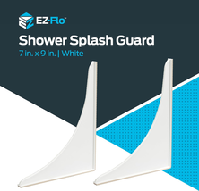 7 X 9 Inch White Bathroom Shower Splash Guard, Pack of 2, 15266 - $23.47