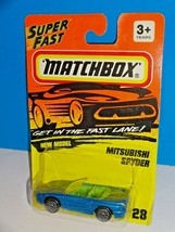 Matchbox Mid 1990s Release #28 Mitsubishi Spyder Blue w/o Tampos NEW MODEL - £4.66 GBP