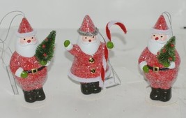 Ganz midwest Gift MX176977 Hanging Stand Santa Ornaments Set of 3 - £18.58 GBP