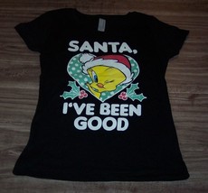 Girls Kids Looney Tunes Tweety Bird I&#39;ve Been Good Christmas T-Shirt Small 6-8 - £13.14 GBP