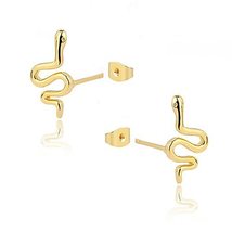 Snake stud earrings,snake earrings,snake jewelry,serpent earrings,snake studs,gi - £19.98 GBP