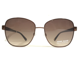 Anne Klein Sunglasses AK7072 200 Mocha Brown Blue Wire Rim Frames brown Lenses - £51.10 GBP