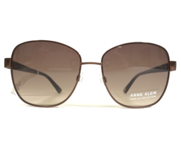 Anne Klein Sunglasses AK7072 200 Mocha Brown Blue Wire Rim Frames brown Lenses - £51.54 GBP