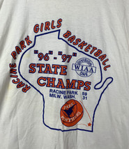 Vintage Basketball T Shirt Single Stitch Racine State Champs 1997 USA 90s Large - $19.99