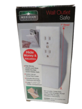 Meridian Point Hidden Wall Safe Large 7&quot; x 2.5&quot; x 2&quot; Wall Outlet New In Box - £9.49 GBP