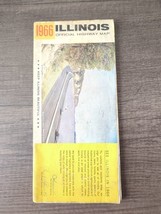 State of Illinois Official Highway Road Map 1966 - £11.75 GBP