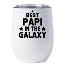 Best Papi In The Galaxy Tumbler 12oz Father Funny Space Cup Xmas Gift For Dad - £18.27 GBP