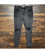 Fashion Nova Skinny Jeans Stretchy Denim Women Black Elastic Waist 34X31... - $19.79 CAD