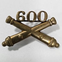 Authentic US Army 600th Field Artillery Battalion Collar Insignia WW2 Pin - $24.70