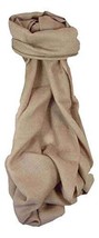 Fine Cashmere Scarf Karakoram Birds-Eye Weave Cappuchino by Pashmina &amp; Silk - £50.50 GBP