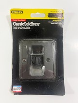 Stanley Classic Solid Brass Pocket Door Latch S837-575/V1951 - Black - NIB - $9.89