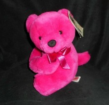 8" Vintage Pbc Tag A Longs Pink Teddy Bear Stuffed Animal Plush Toy W/ Tag - £22.00 GBP