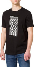 Boss Hugo Boss Mens Black White Stacked Boss Logo Tee T-Shirt, XXL 2XL H... - $59.40