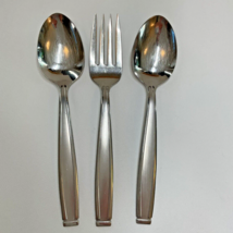 Oneida Stainless Shasta Piloti 3 Pc Serving Set USA MADE 2 Spoons &amp; Meat... - $18.39