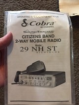 NEW Old Stock Cobra Citizens Band Mobile Radio Operating Manual Hawk # 29 NH ST - £11.94 GBP
