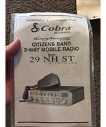 NEW Old Stock Cobra Citizens Band Mobile Radio Operating Manual Hawk # 2... - £12.01 GBP