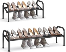 Songmics Expandable Shoe Rack, 1 Tier Shoe Rack Shelf, Adjustable, Ink B... - £27.54 GBP