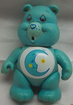 Vintage 1983 Care Bears Teal Bedtime Bear 3&quot; Jointed Poseable Plastic Toy Figure - £12.22 GBP