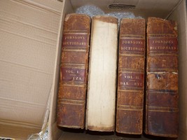 Complete Antique Book Set, A Dictionary of The English Language, S. Johnson 1818 - £734.48 GBP
