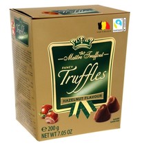 Maitre Truffout  Fancy Truffles HAZELNUT 200g SEALED GIFT BOX - £10.08 GBP