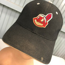 Cleveland Indians Chief Wahoo Beat Up Discolored Adjustable Baseball Hat Cap - £13.64 GBP