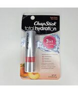 ChapStick Total Hydration 3-in-1 Lip Balm Sweet Peach Moisturizes Non-Ti... - $272.14 MXN