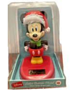 BobbleHead Mickey Mouse Christmas Disney Solar by Ruz New in Package 5 i... - £9.49 GBP