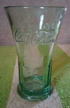 Vintage Coca Cola Green FLARED Drinking With Santa Glass also Heavy Flare - £19.99 GBP