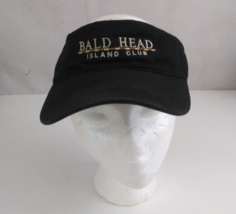 Vintage Bald Head Island Club Black Embroidered Unisex Adjustable Visor - $13.57